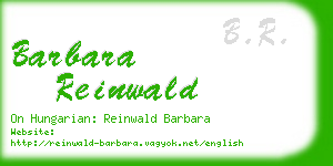 barbara reinwald business card